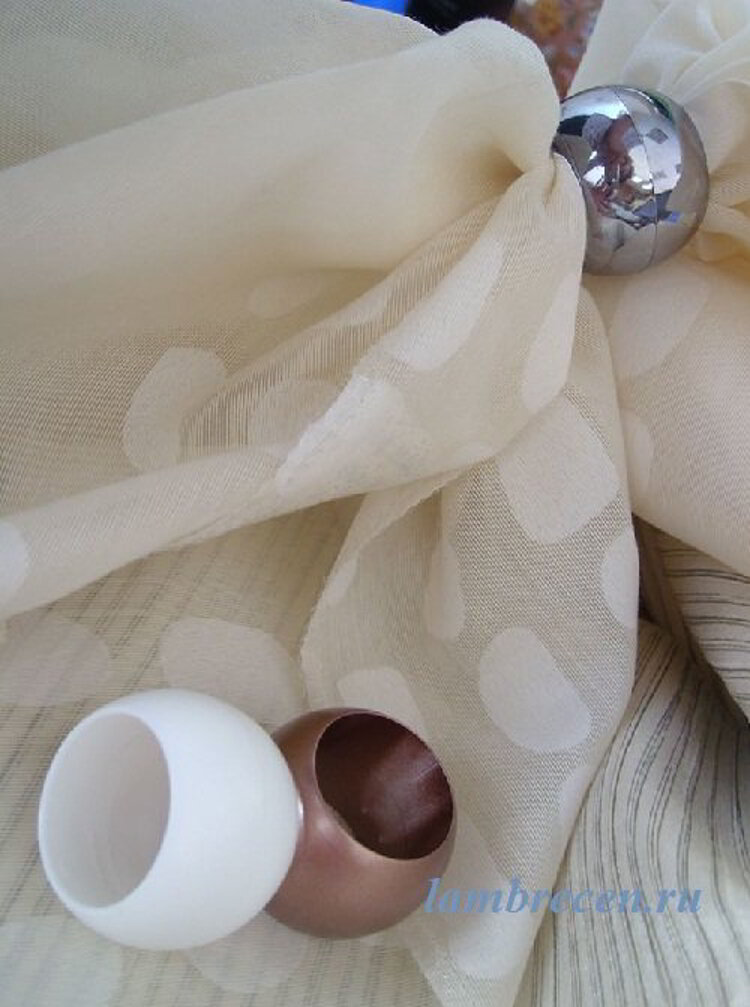 шторы на кугелях