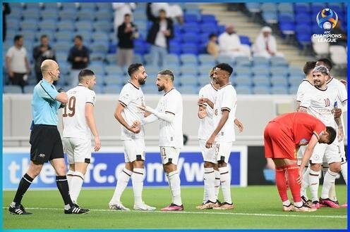 Фрагмент матча "Аль-Шабаб" - "Насаф". Фото с сайта the-afc.com