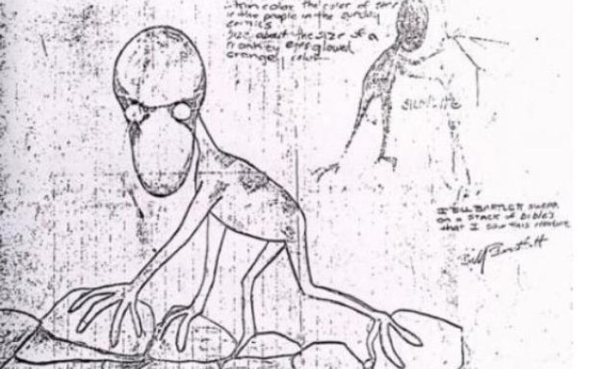 РИСУНОК ДОВЕРСКОГО ДЕМОНА СДЕЛАННЫЙ ОЧЕВИДЦЕМ