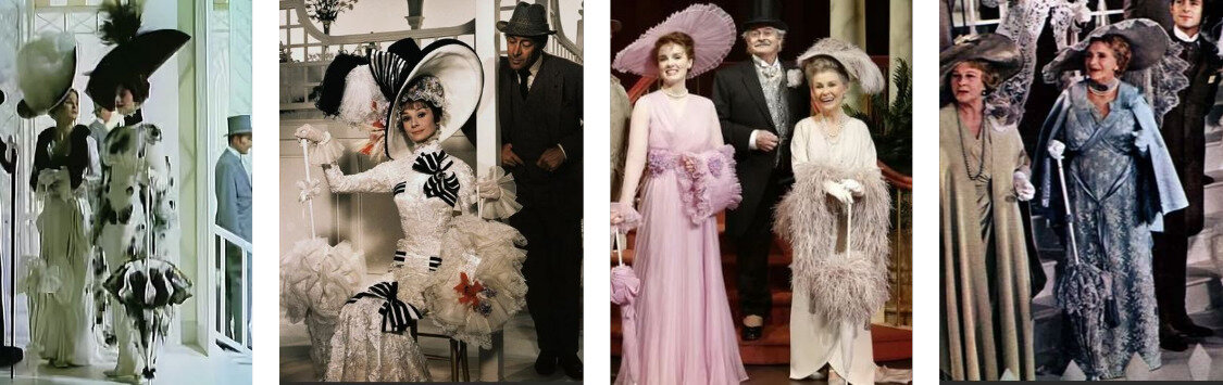 Коллаж кадров из фильма "Моя прекрасная леди" 1964 года выполнен автором канала из открытых источников.