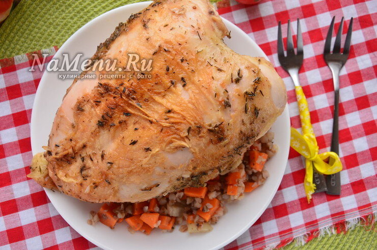 Фаршированная курица в духовке целиком: рецепт с фото пошагово :: Рецепты :: фотодетки.рф