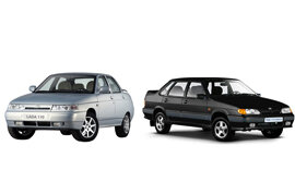 ВАЗ-2110 (слева) ВАЗ-2115 (справа)