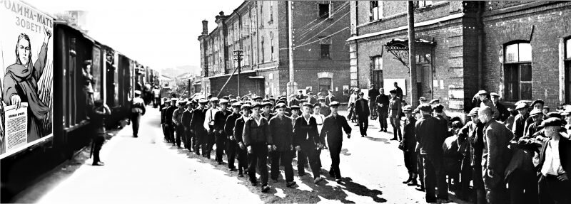 А вот и перрон Ямского вокзала. Теплушки уже ждут. Впереди – «учебки» и фронт. Вернутся не все…