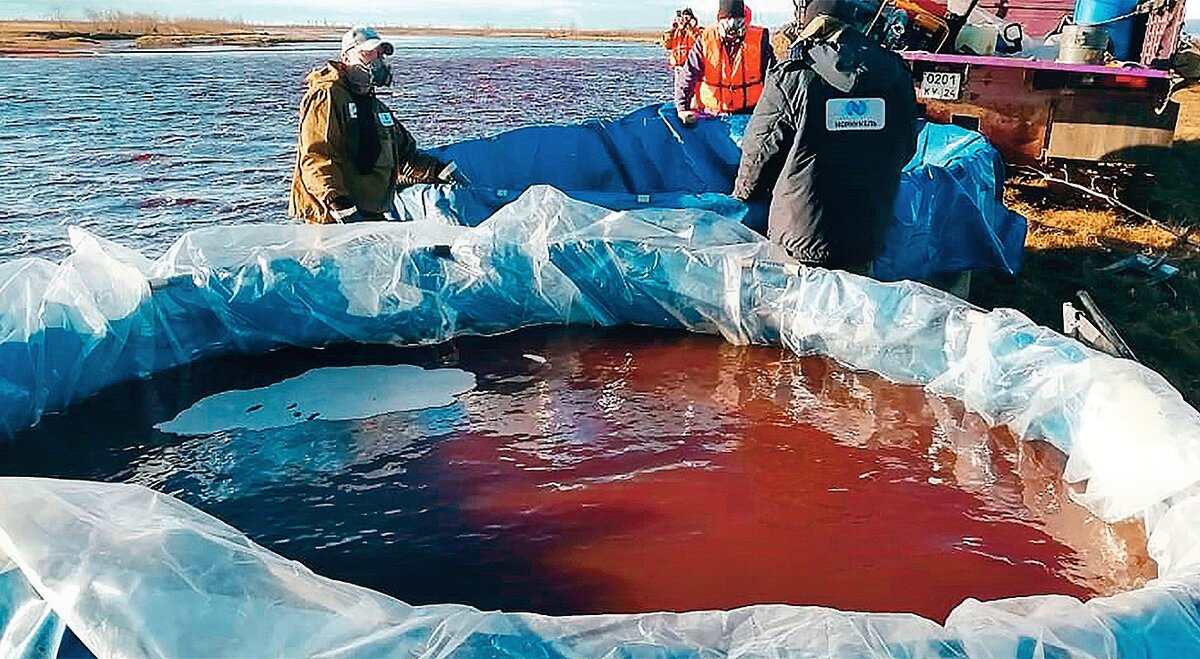 Последствия аварии в Норильске. Фото из открытого источника. 