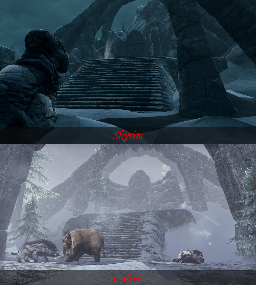 Пик Вольскигге в Online и Skyrim