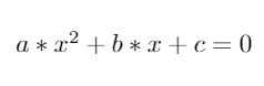 a, b, c - произвольные константы. 