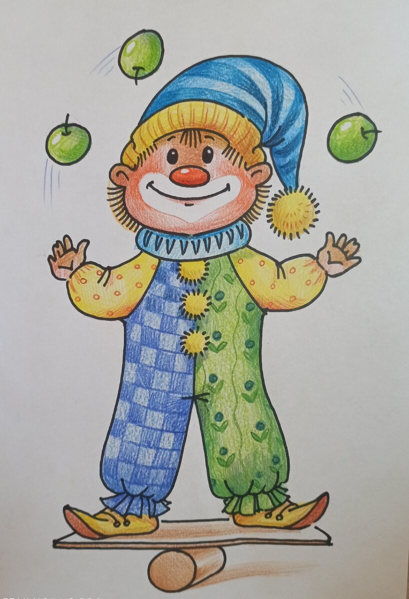Картинка веселый клоун для детей раскраска - 38 шт