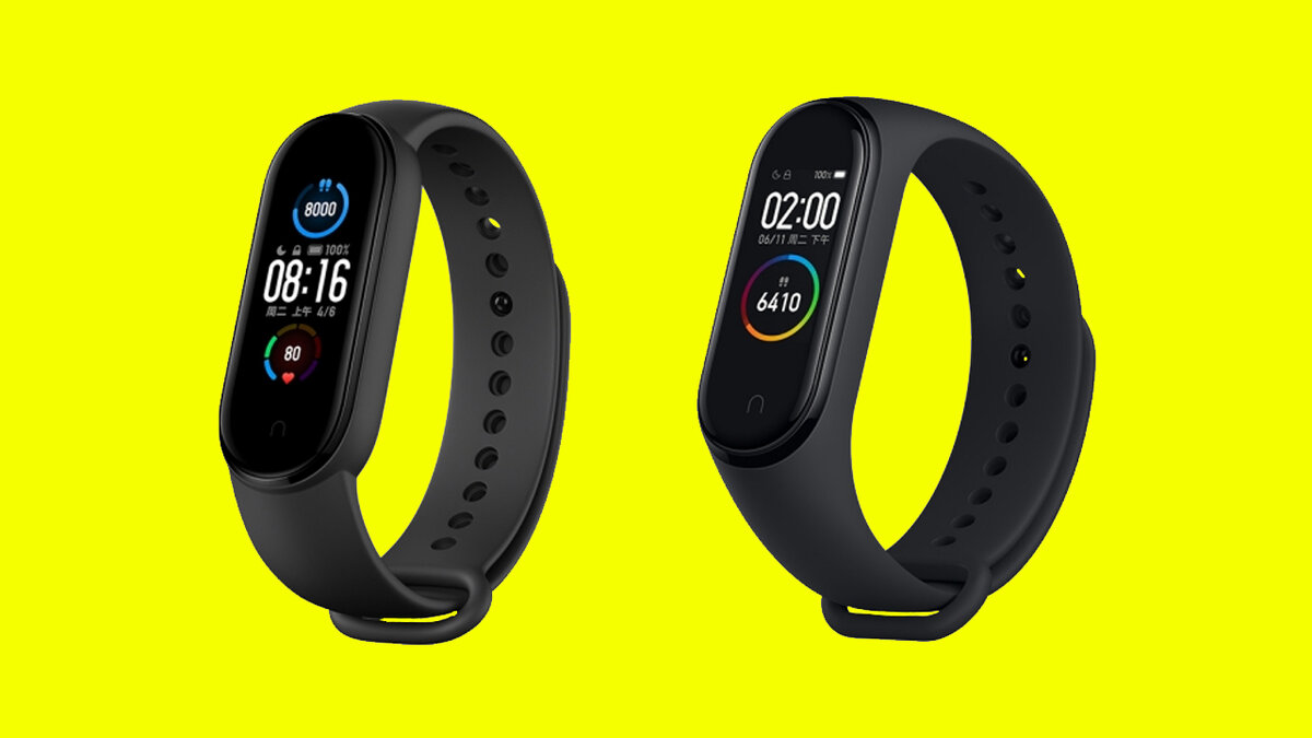 Сравнение Xiaomi Mi Band 5 и Xiaomi Mi Band 4