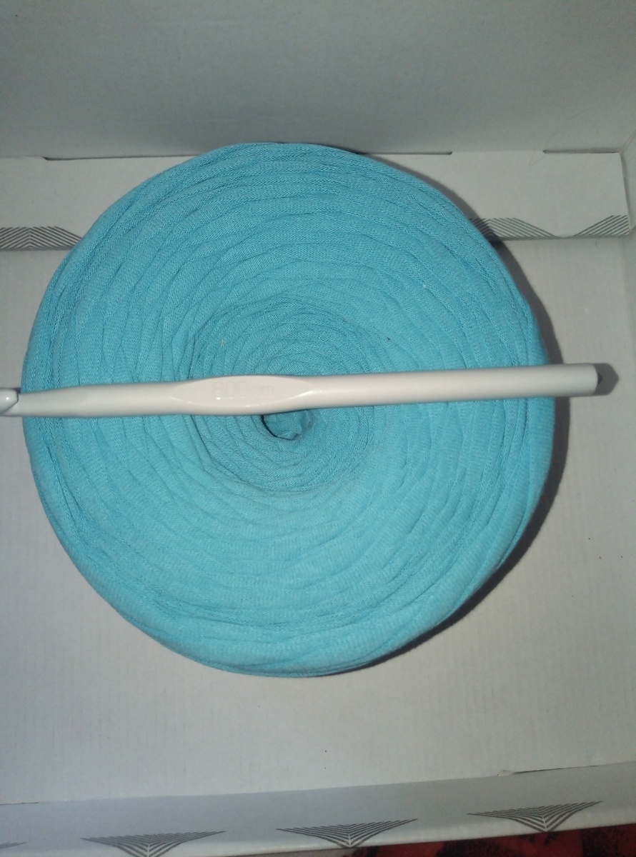 Пряжа трикотажная. Фото автора.