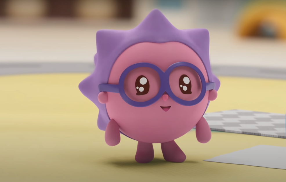 Кадр из серии «Гонщик» (м/с «Малышарики»)