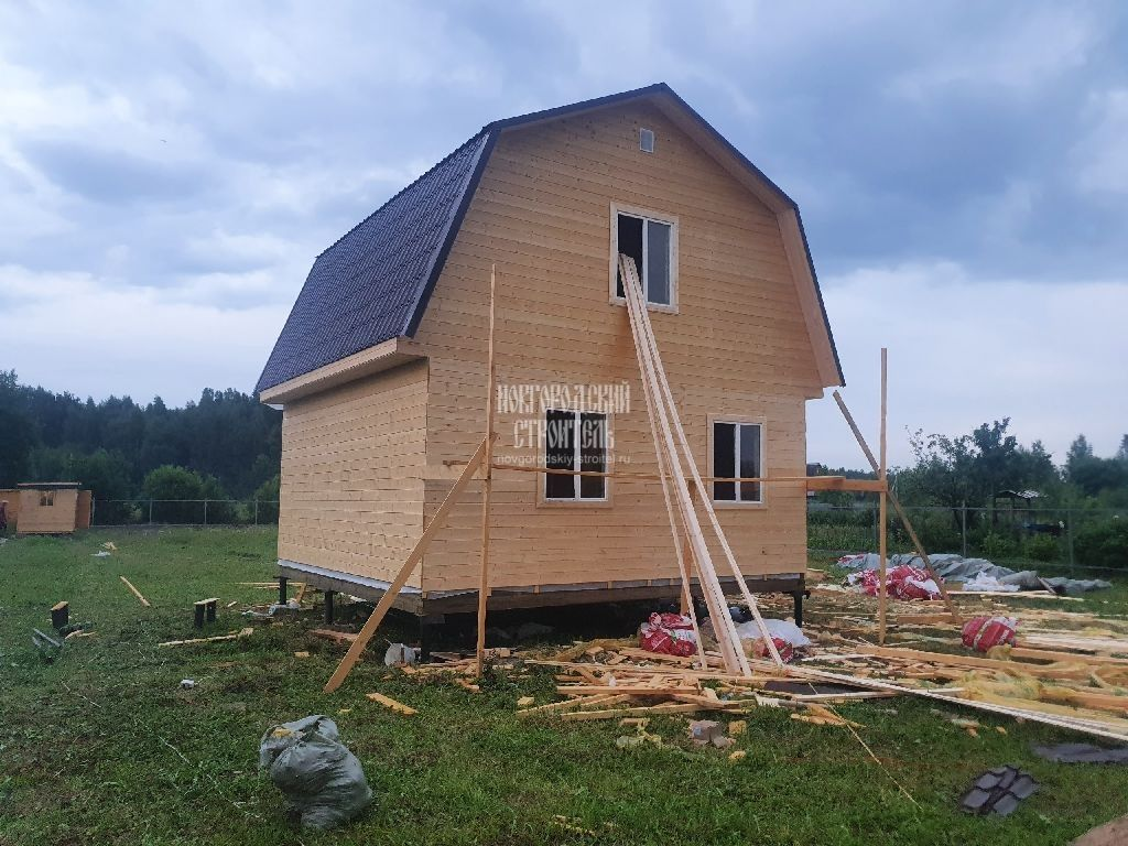 Каркасный дом 6х6 м в Ивановской области | Новгородский строитель | Дзен