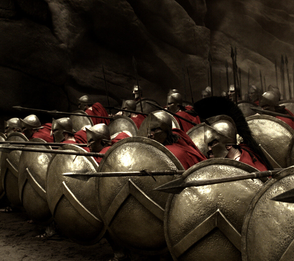 Кадри из фильма "300 спартанцев"