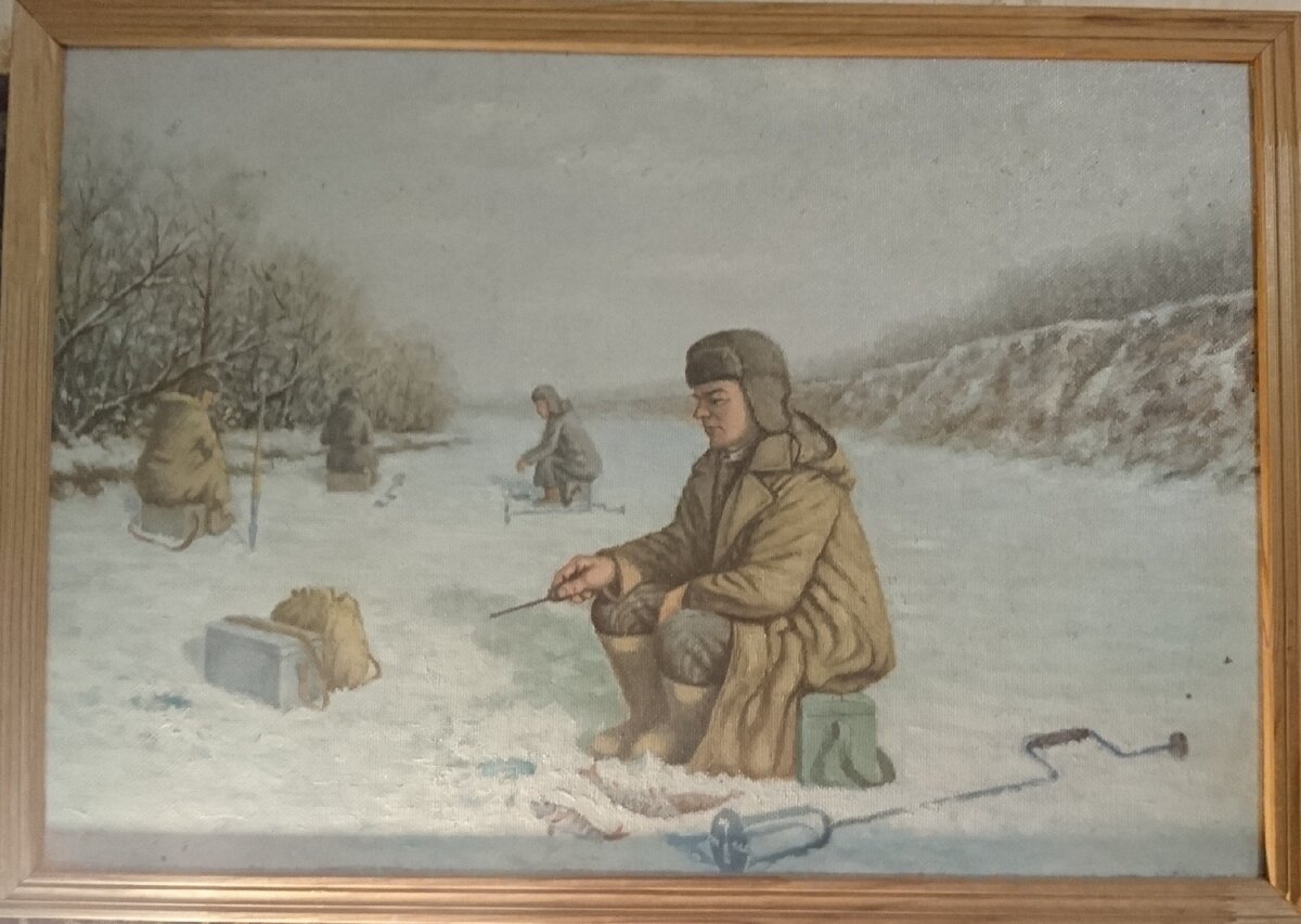 Картина маслом, неизвестного художника. Висит у меня дома.