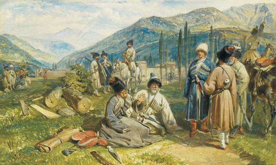 W Simpson. Circassia fort of Waia. oct 1855
