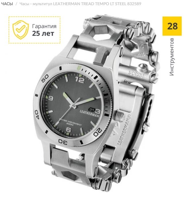 Часы LEATHERMAN, с одноименного сайта