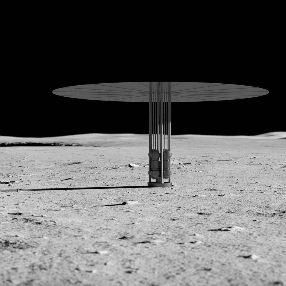 Ядерный реактор на луне, 3D модель