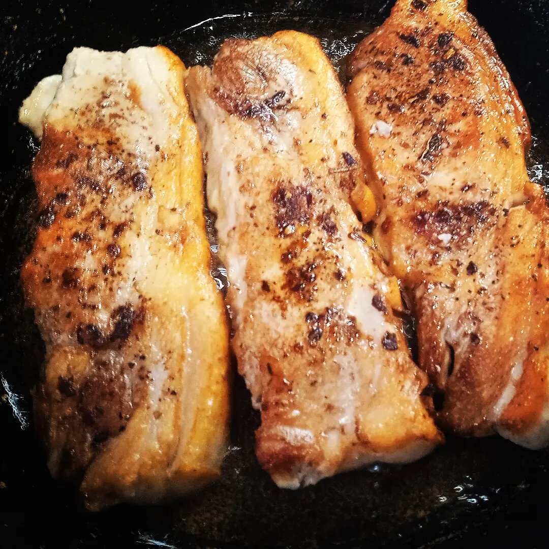 Стейки из свиной шеи Sous-Vide. Фото и готовка мои :)