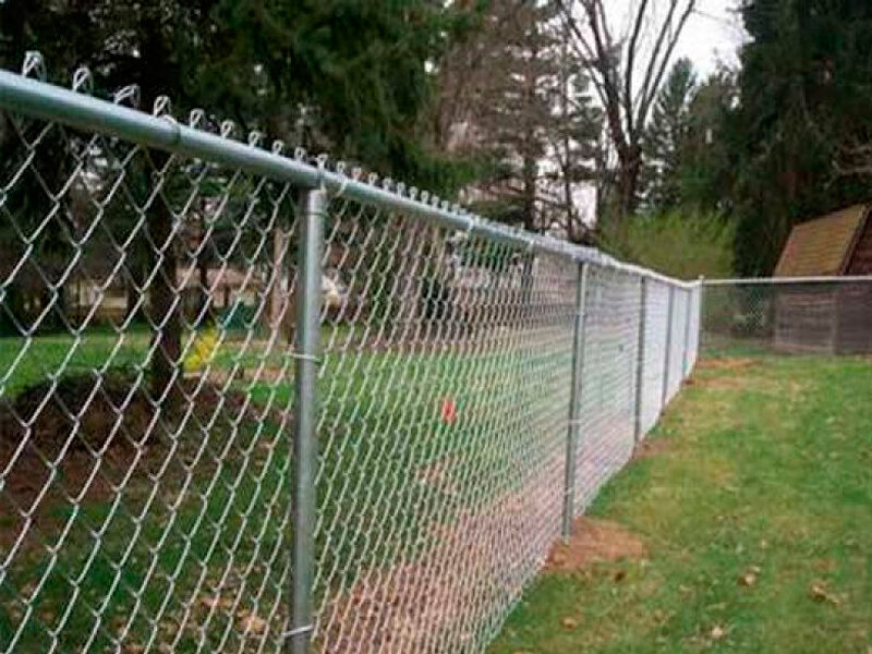 Забор из сетки рабица