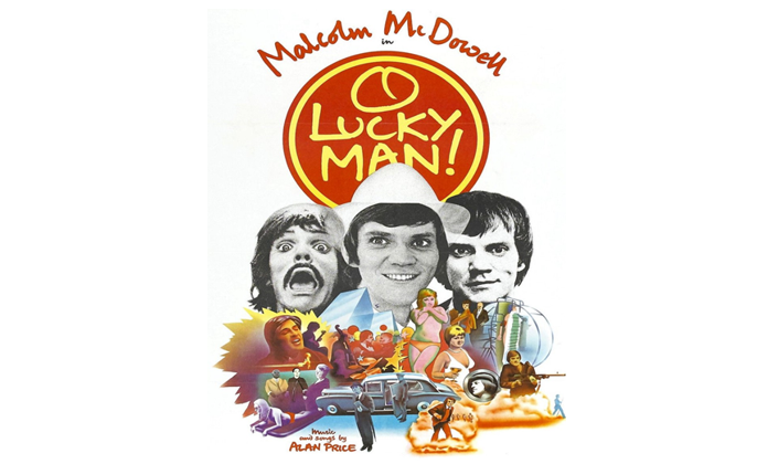 Фрагмент постера фильма “О, счастливчик” (1973)