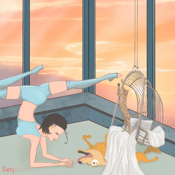 Моя финальная иллюстрация. Пока не придумал подходящего названия. Есть мысли?))