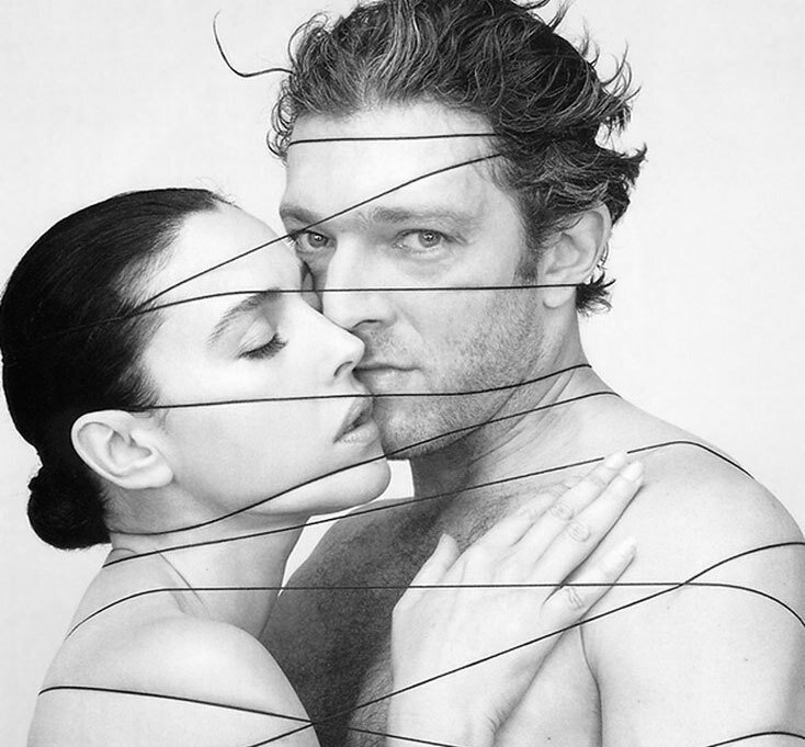 Венсан Кассель и Моника Белуччи.... Фото наглядно иллюстрирует понятие "созависимости"