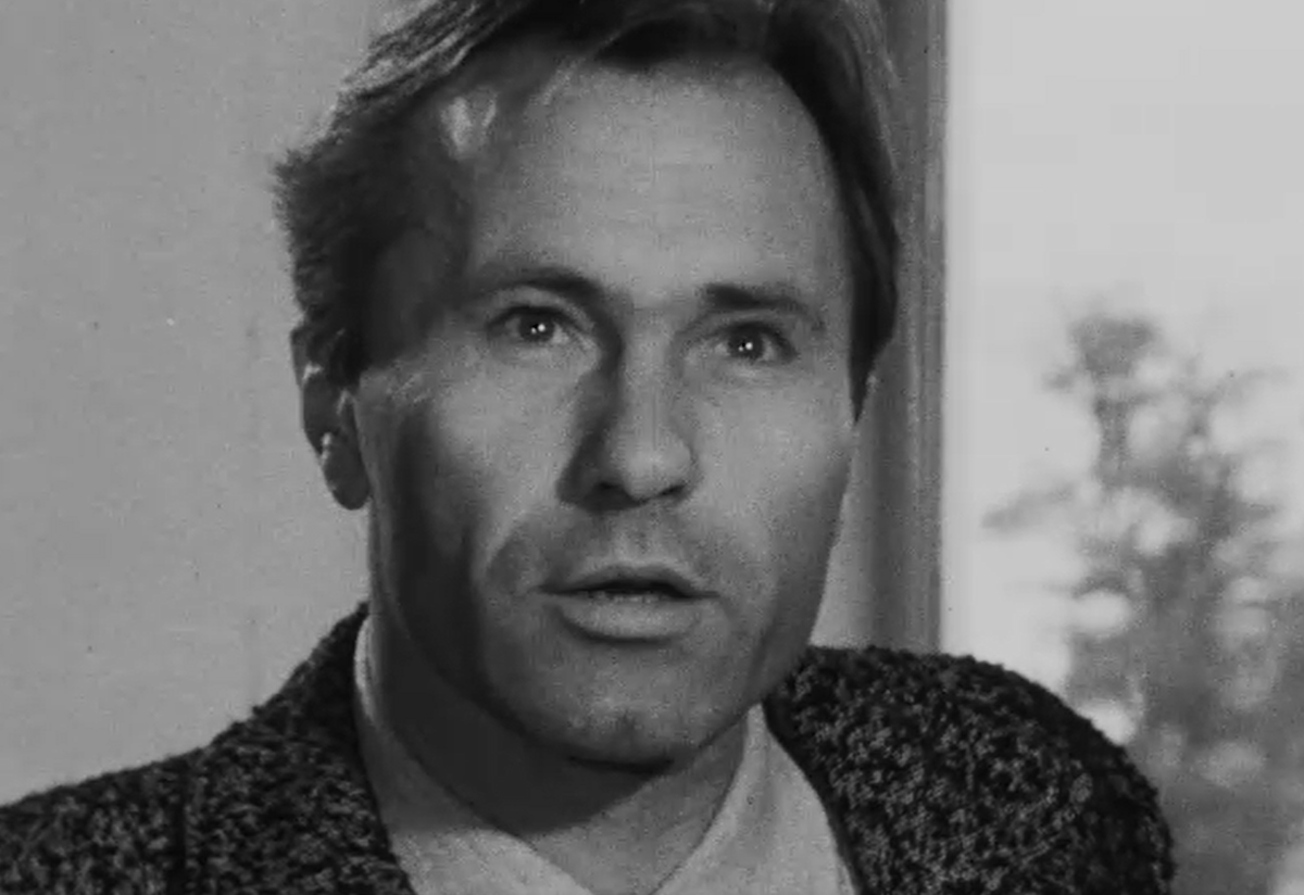 В.Шукшин. Кадр из рабочих материалов к передаче "Кинопанорама" (1972)