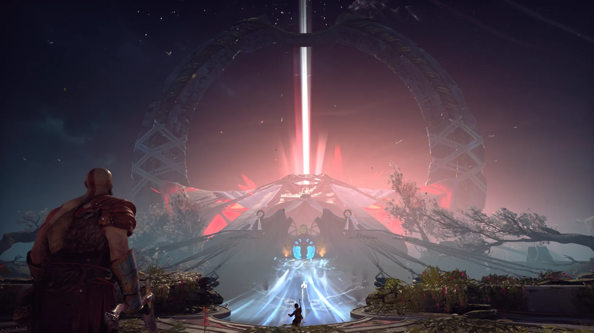 Иллюстрация из игры God of war.