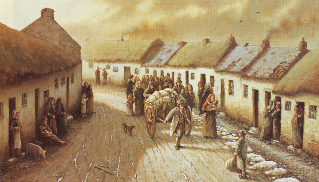 Голодные 40. Голод в Ирландии 1845-1849. Ирландский картофельный голод 1845 1849. Ирландия 1845. Великий голод в Ирландии 1842-1852.