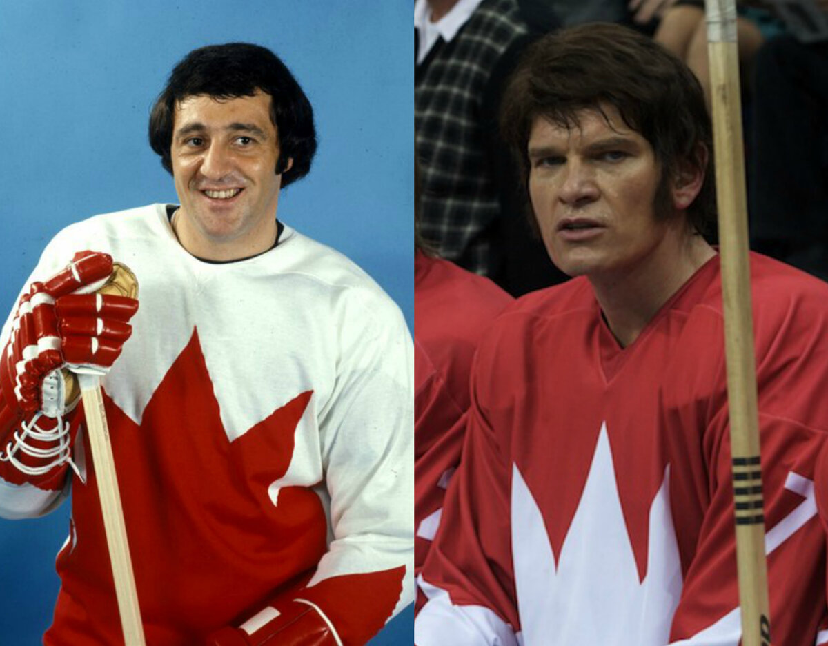 Фил Эспозито и актёр исполняющий его роль Гетц Отто