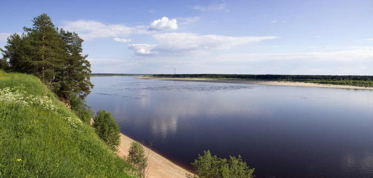 Северная Двина обмелела в Архангельске