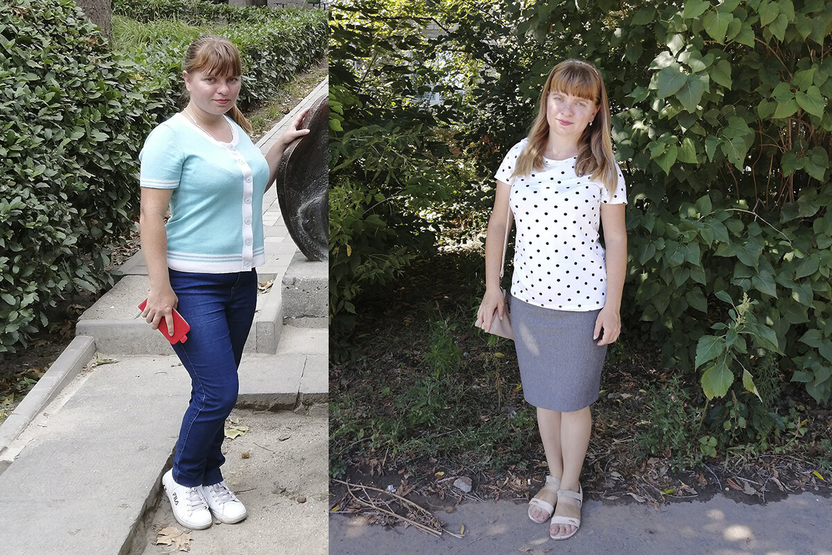 Слева - 60 кг, справа - 53 кг