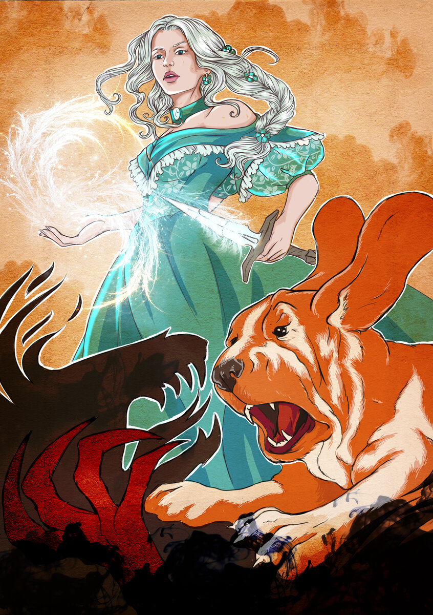 А это Вильгельмина Фоули-Штоттен и ее верный компаньон, как видите, лучше не вставать у них на пути!