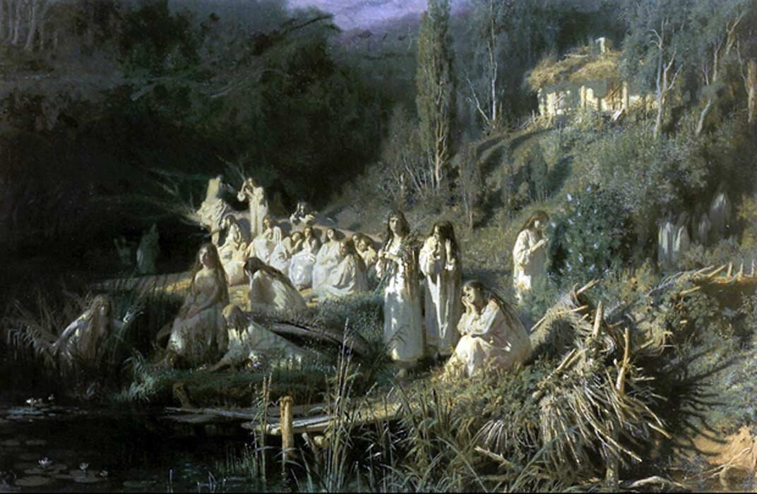 Изображение: Иван Крамской, "Русалки", 1871. Источник: Общественное Достояние