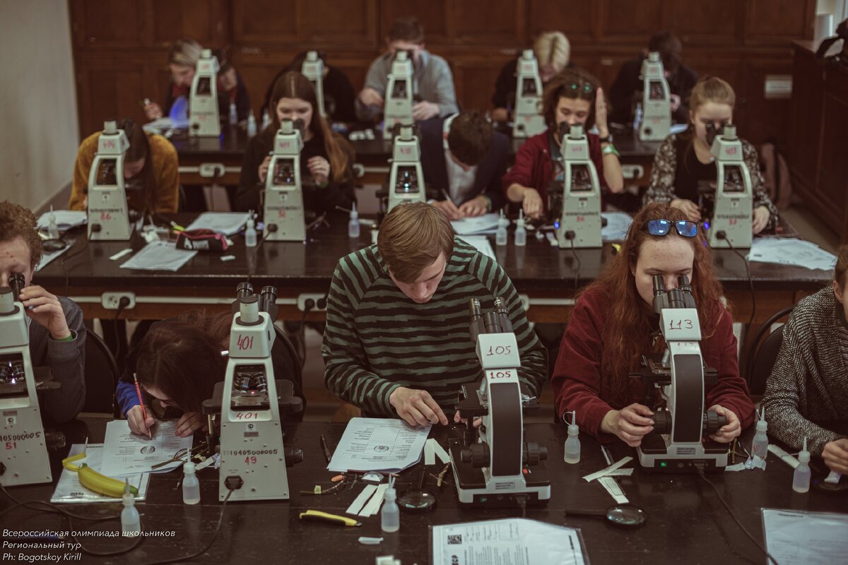 Региональный этап ВсОШ, биология, практический тур. 2020 г. Фото Кирилла Богоцкого