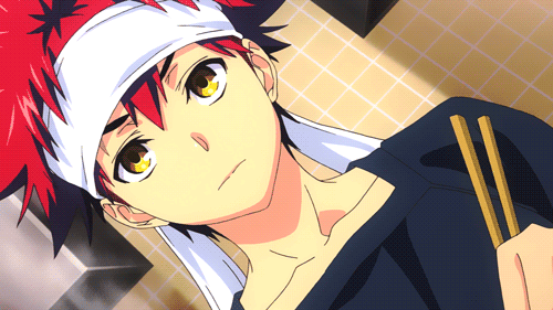 Гифка из аниме: "Повар-боец Сома / Shokugeki no Souma"