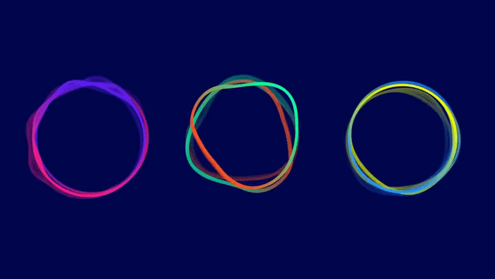 Различные вибрации струны, порождающие разные частицы. © Kurzgesagt