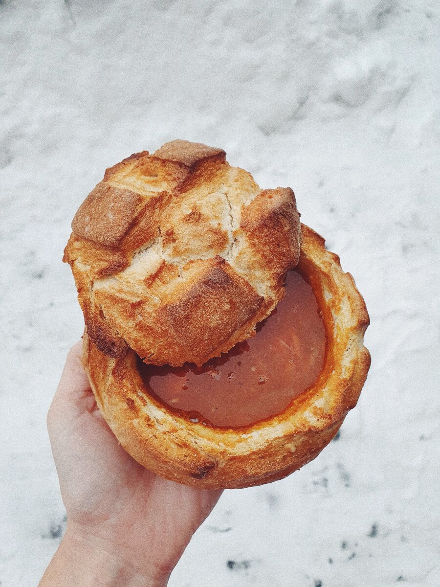 Суп в хлебе