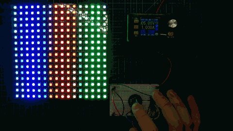 Управление сменой эaфектов с помощью кнопки энкодера и ATtiny85