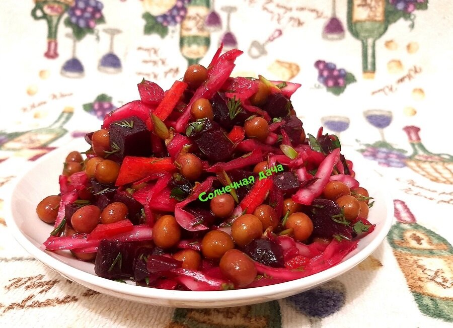 Легкий овощной салат получился необыкновенно вкусным