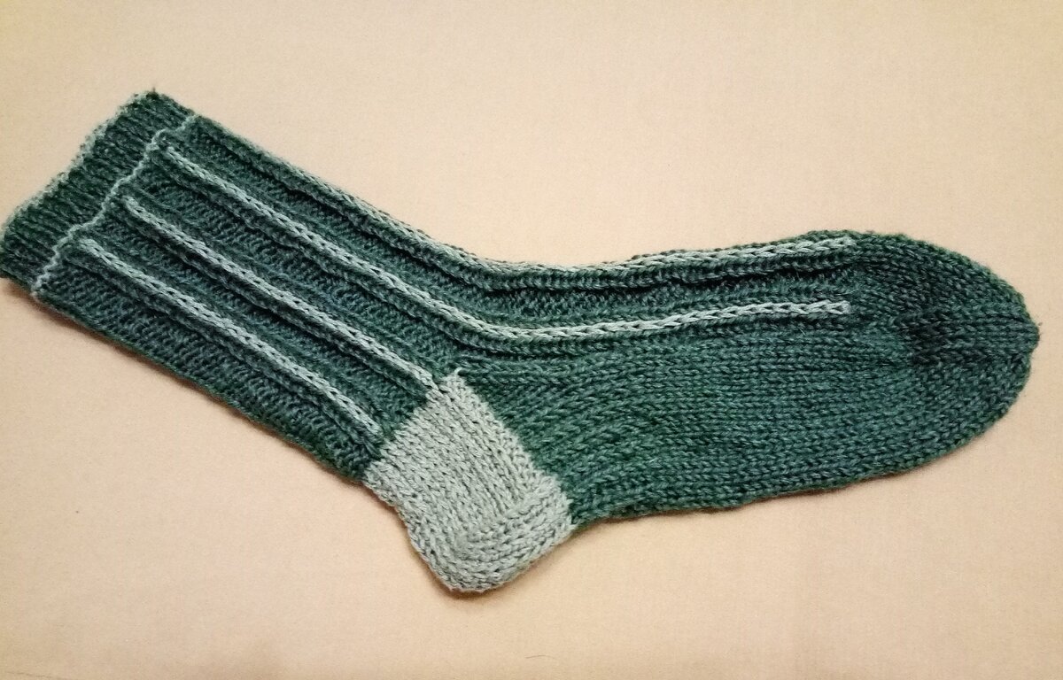 Вот общий вид носка