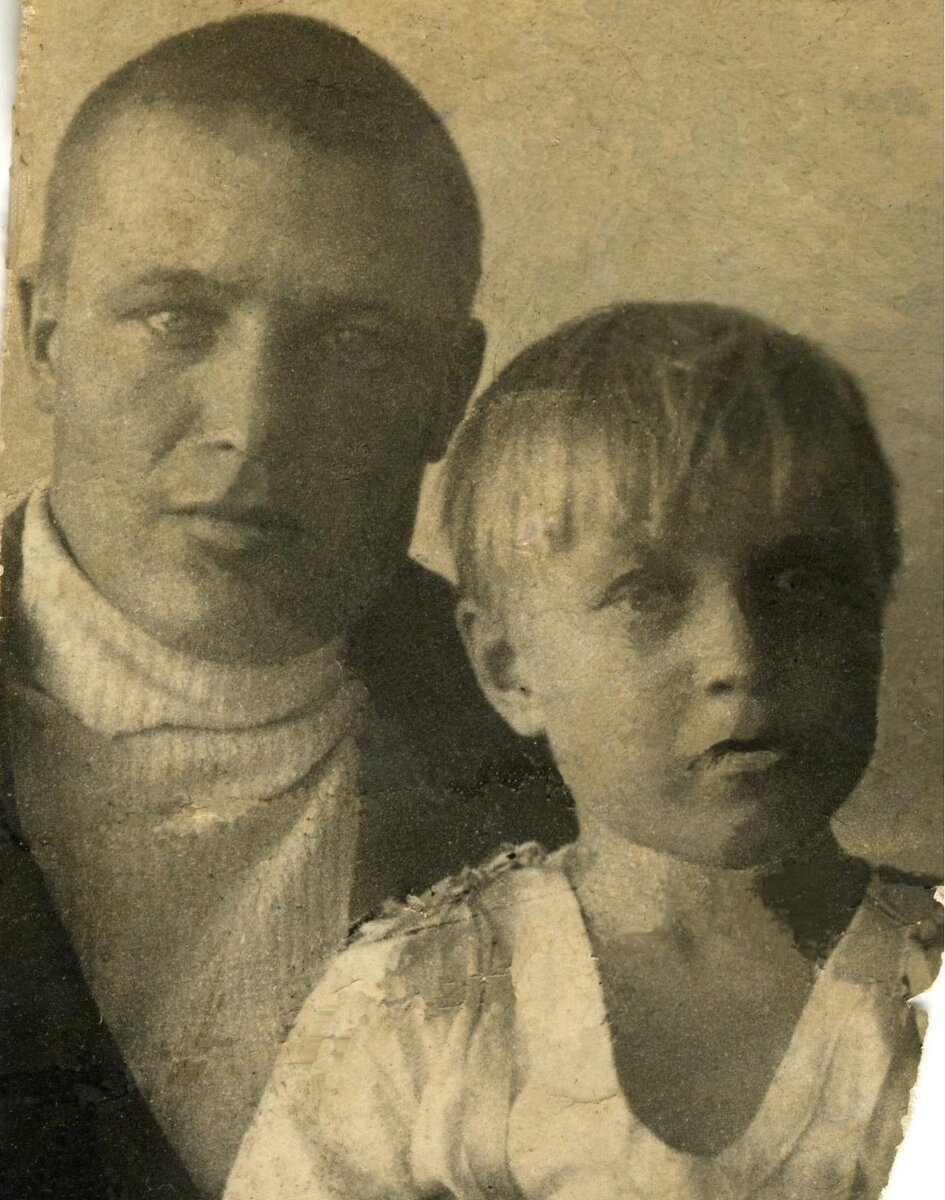 С.А. Селянин с племянницей Сашей, 1937 год