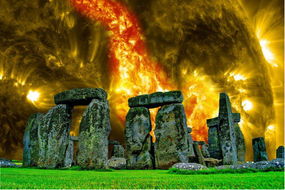Стоунхендж. Источник https://www.needpix.com/photo/370889/stonehenge-fantasy-sky-stone-ruin-sun-mood-evening-orange