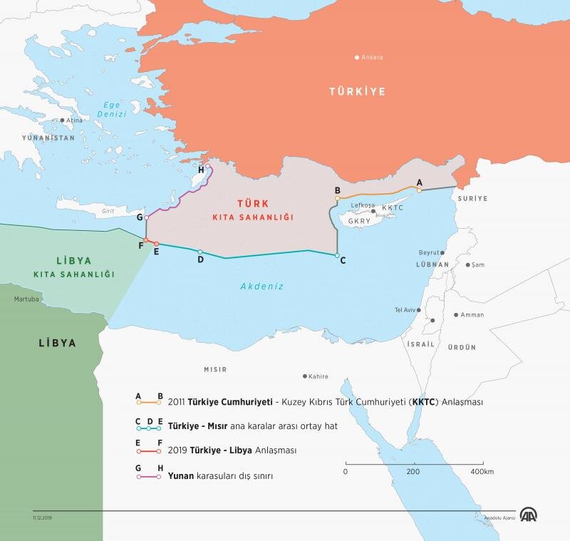 Морские границы турции