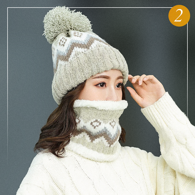 Шапка с жаккардом