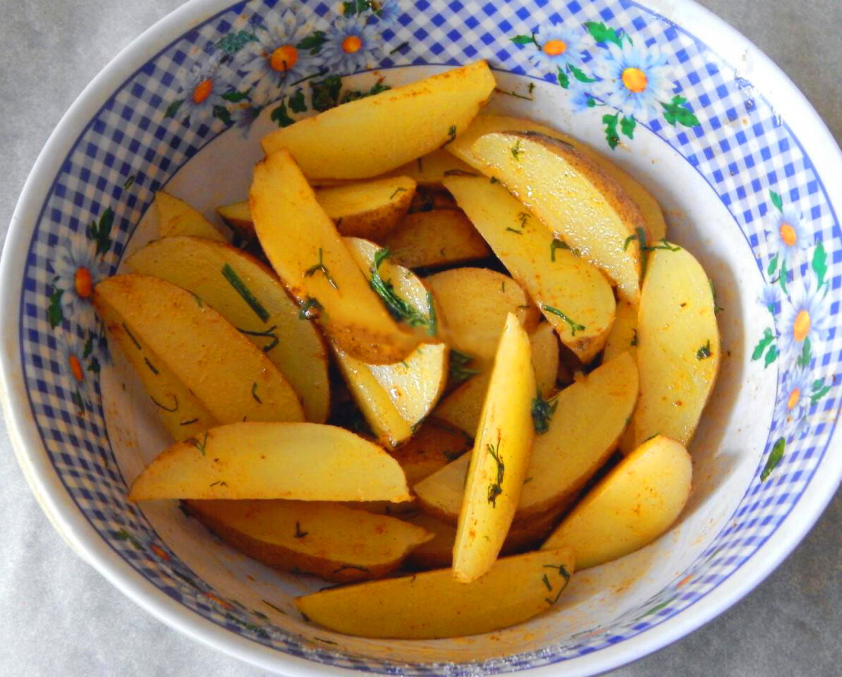 Картофель айдахо в духовке