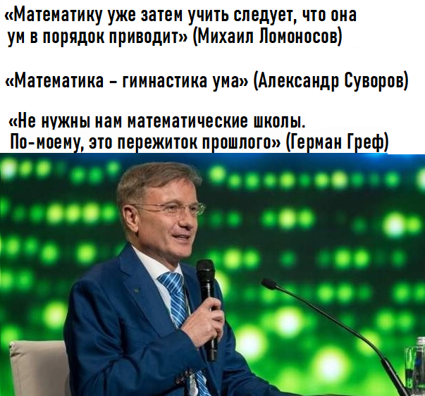Глава Сбербанка Герман Греф: ««От детских садов до вузов вся модель образования должна быть изменена»» (коллаж на основе изображений с сервиса Яндекс. Картинки).