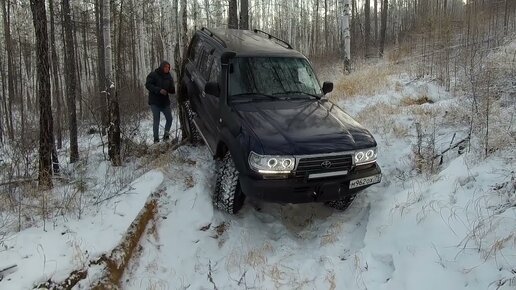 Оффроад в лесу. Land Cruiser 80, Pajero 2, УАЗ Патриот, Nissan Terrano и др. OffRoad