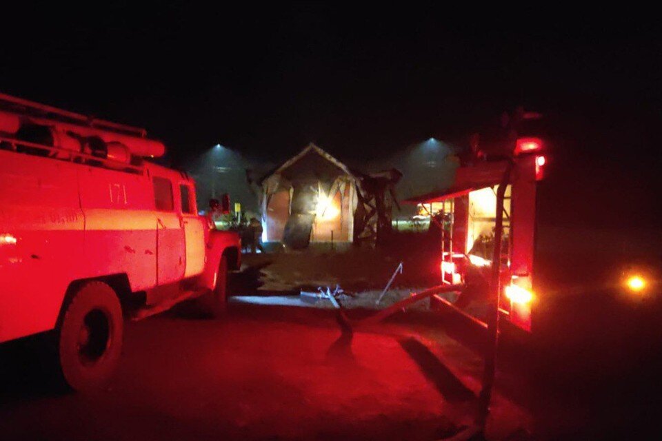     Пожар в храме  пресс-службы ГУ МЧС по Алтайскому краю