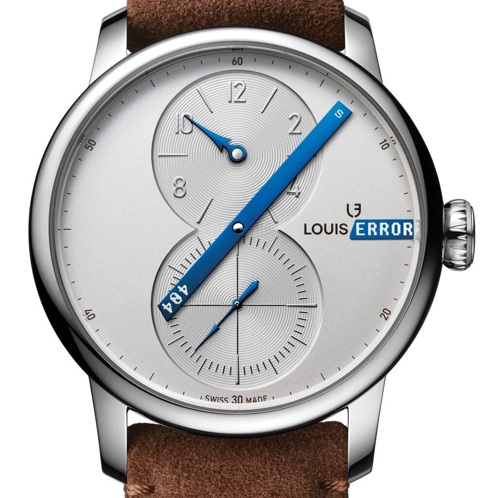 LOUIS ERARD LE RÉGULATEUR LOUIS ERARD X SECONDE/SECONDE/. Сталь, автоподзавод (ЗХ - 38 часов),  ø 42 мм, толщина - 12.25 мм, водостойкость - 50 м. 