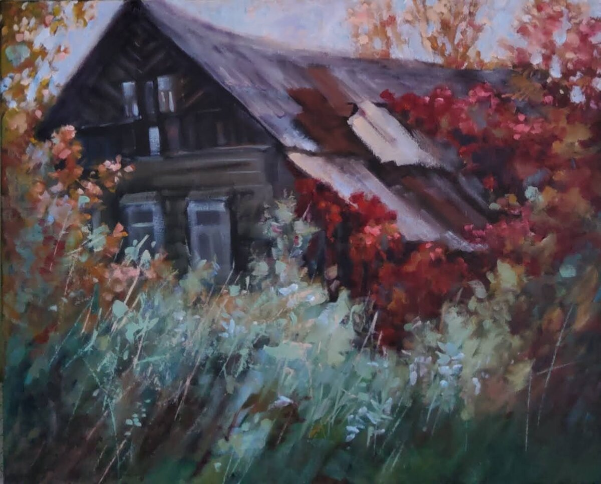 Старый дом. Художник Марина Смирнова.